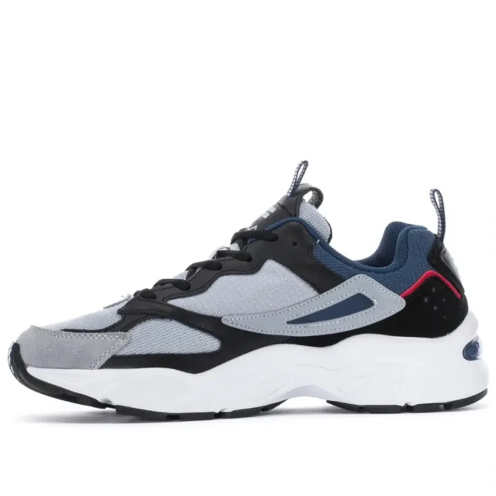 Fila Athletic Shoes Recollector Grey Black Blue # 1421777 Mens Size 9